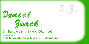 daniel zwack business card